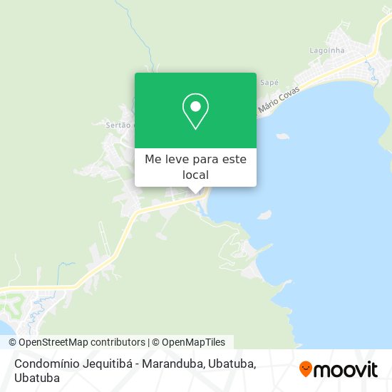 Condomínio Jequitibá - Maranduba, Ubatuba mapa