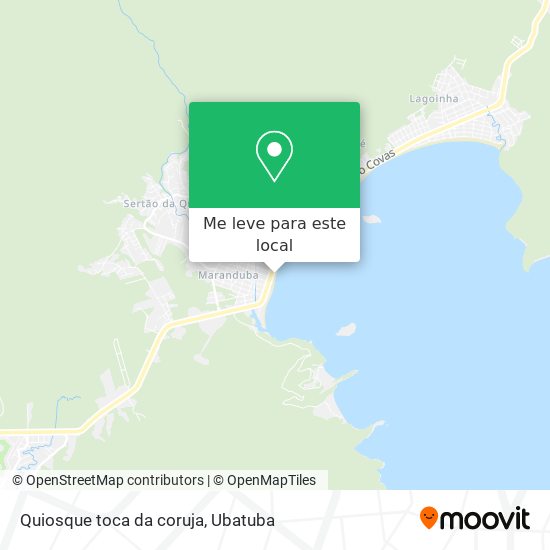 Quiosque toca da coruja mapa