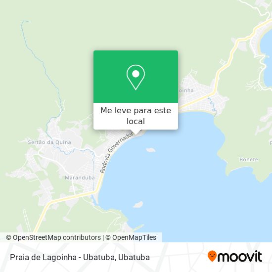 Praia de Lagoinha - Ubatuba mapa
