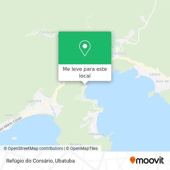 Refúgio do Corsário mapa