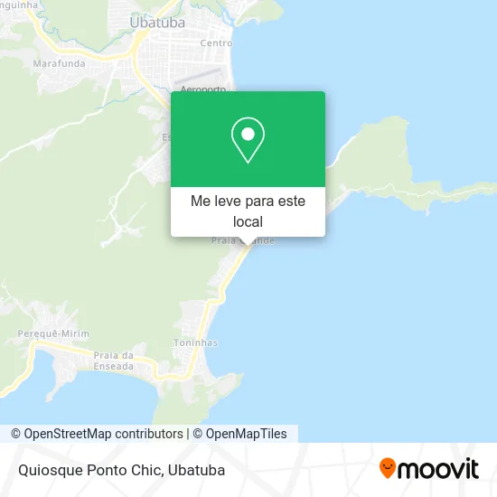 Quiosque Ponto Chic mapa