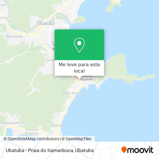 Ubatuba - Praia do itamanbuca mapa