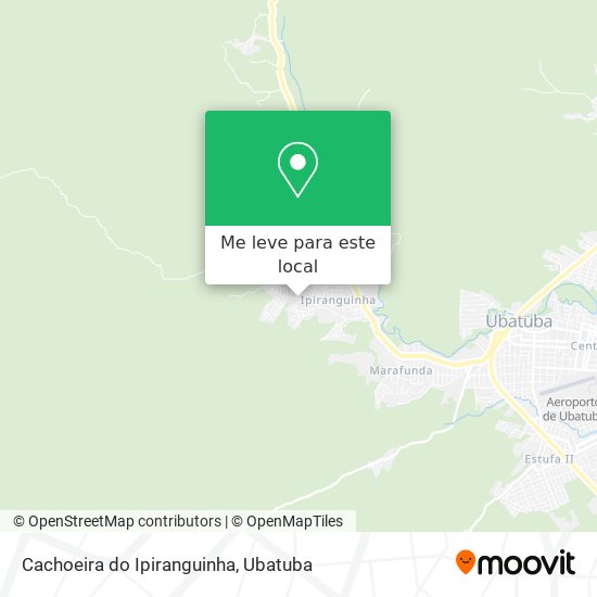 Cachoeira do Ipiranguinha mapa