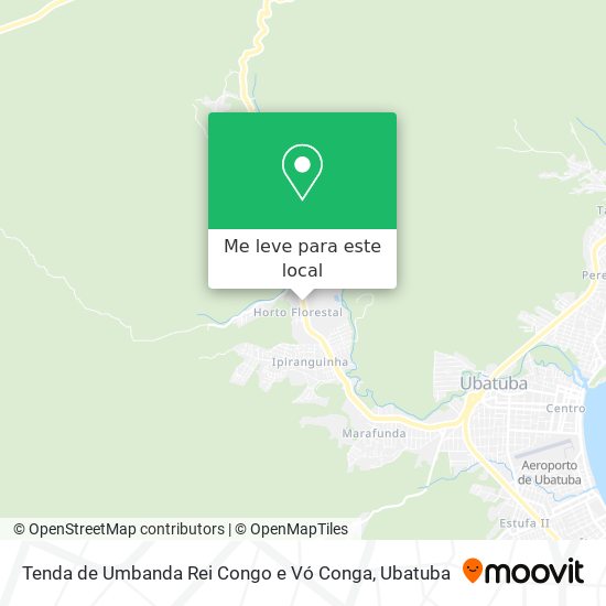 Tenda de Umbanda Rei Congo e Vó Conga mapa