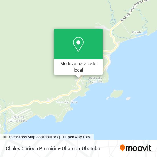 Chales Carioca Prumirim- Ubatuba mapa