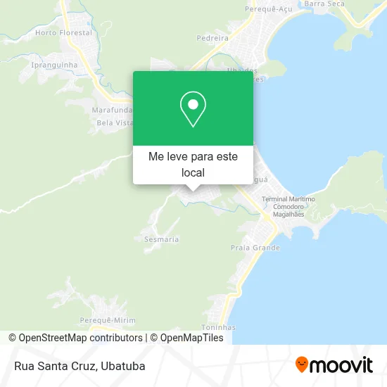 Rua Santa Cruz mapa