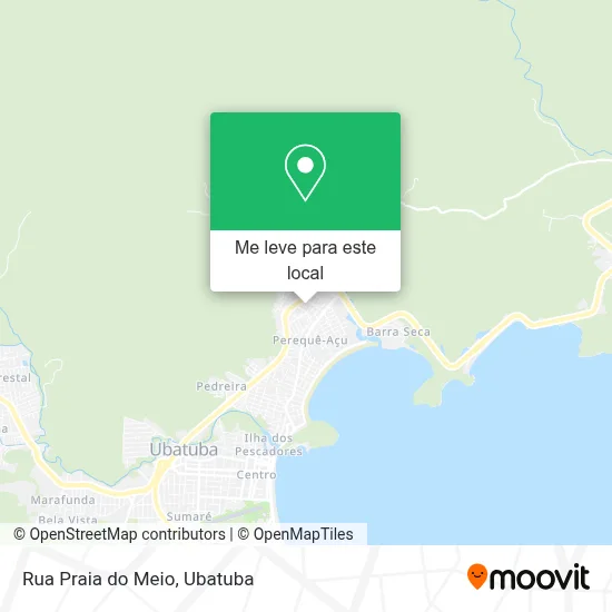 Rua Praia do Meio mapa