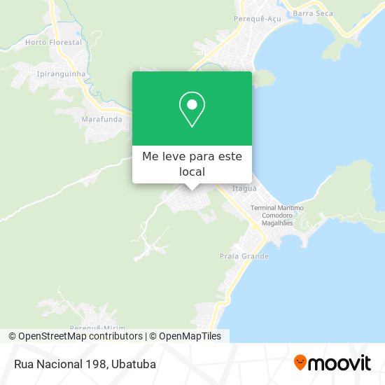 Rua Nacional 198 mapa