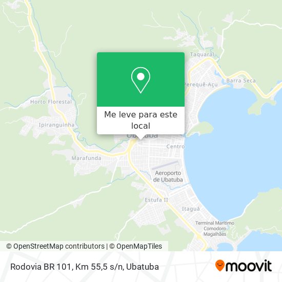 Rodovia BR 101, Km 55,5 s/n mapa