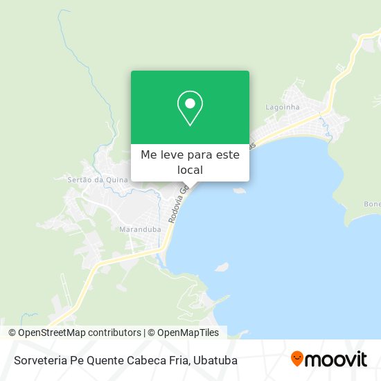 Sorveteria Pe Quente Cabeca Fria mapa