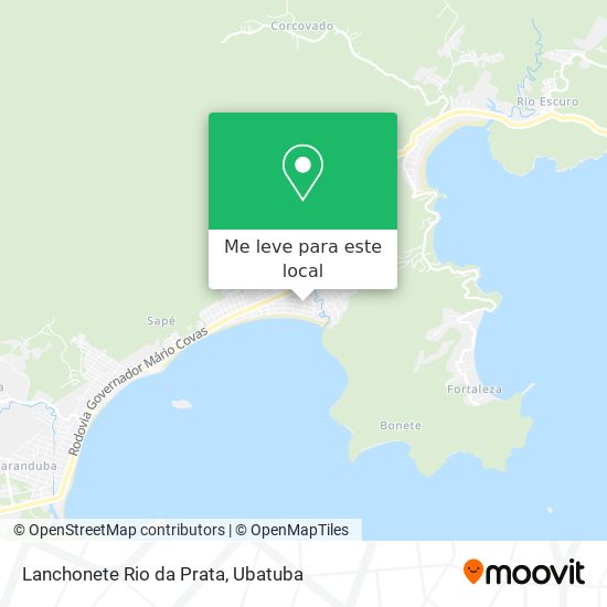 Lanchonete Rio da Prata mapa
