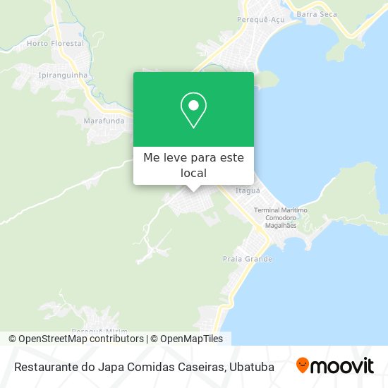 Restaurante do Japa Comidas Caseiras mapa