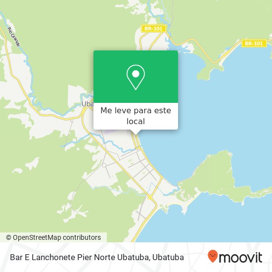 Bar E Lanchonete Pier Norte Ubatuba mapa