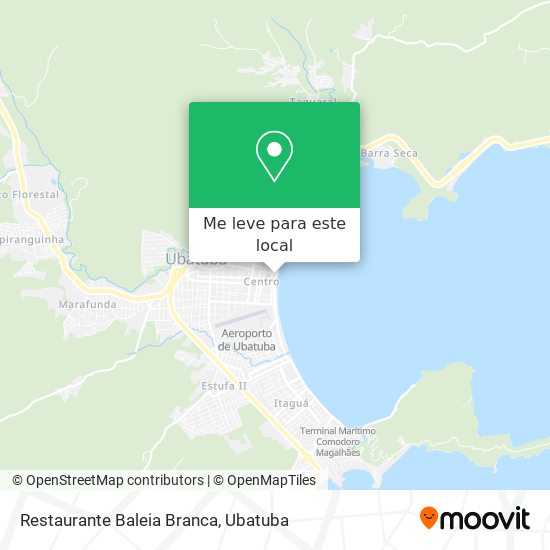 Restaurante Baleia Branca mapa