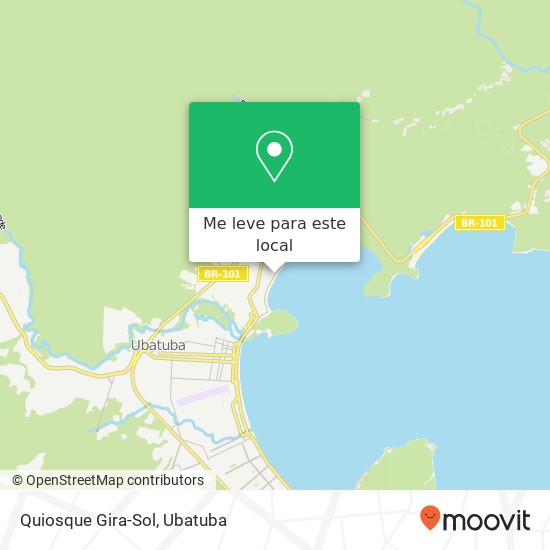 Quiosque Gira-Sol, Avenida Governador Abreu Sodré Perequê-Açu Ubatuba-SP 11680-000 mapa