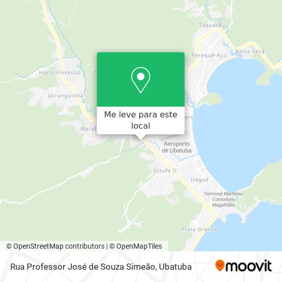 Rua Professor José de Souza Simeão mapa