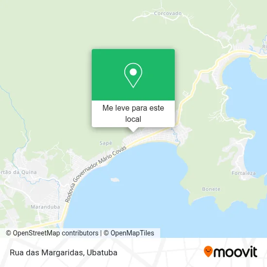 Rua das Margaridas mapa