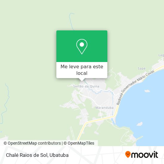 Chalé Raios de Sol mapa