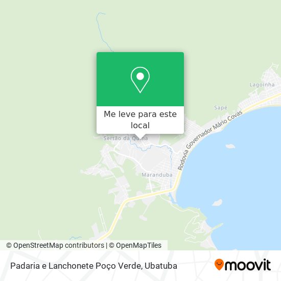 Padaria e Lanchonete Poço Verde mapa