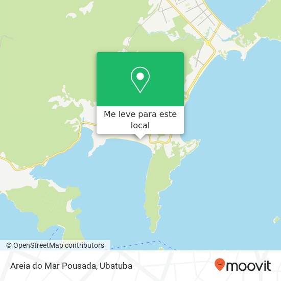 Areia do Mar Pousada, Rua Domingos della Mônica Barbosa Enseada Ubatuba-SP 11680-000 mapa