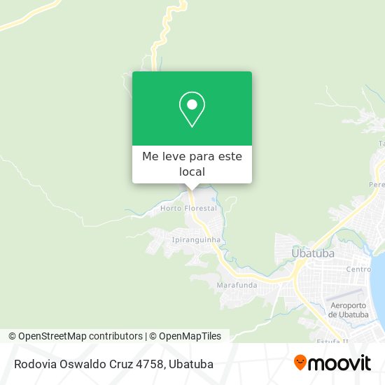 Rodovia Oswaldo Cruz 4758 mapa