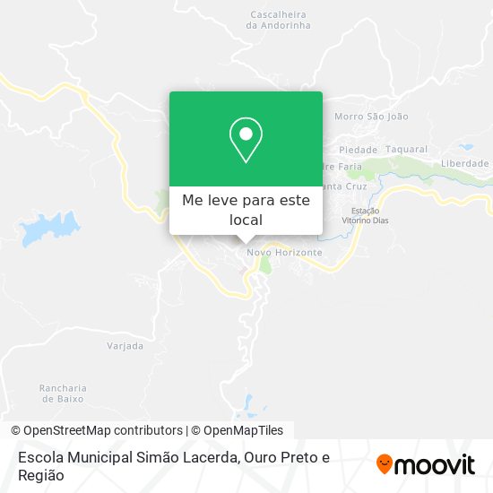 Escola Municipal Simão Lacerda mapa
