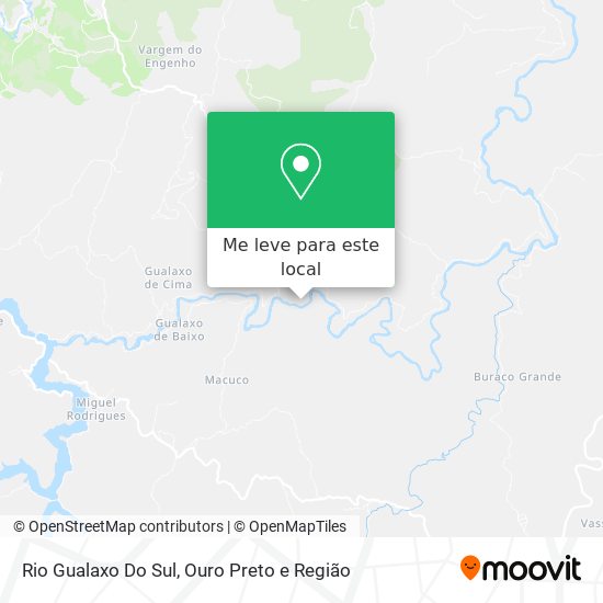 Rio Gualaxo Do Sul mapa