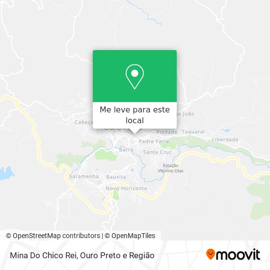 Mina Do Chico Rei mapa