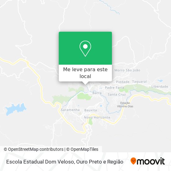 Escola Estadual Dom Veloso mapa