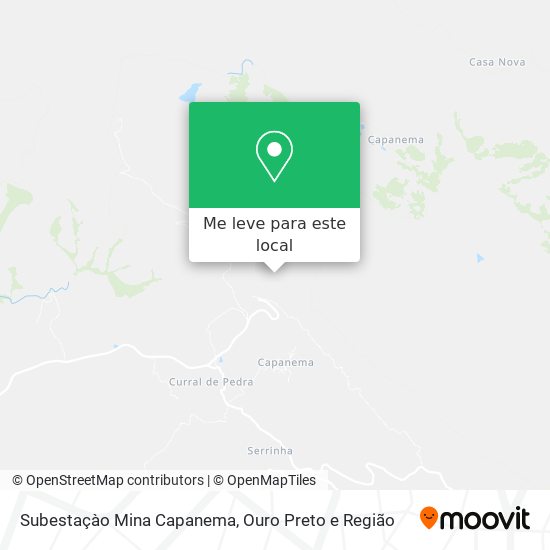 Subestaçào Mina Capanema mapa