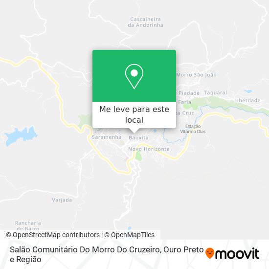 Salão Comunitário Do Morro Do Cruzeiro mapa