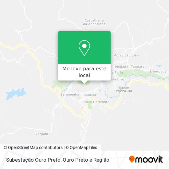 Subestação Ouro Preto mapa