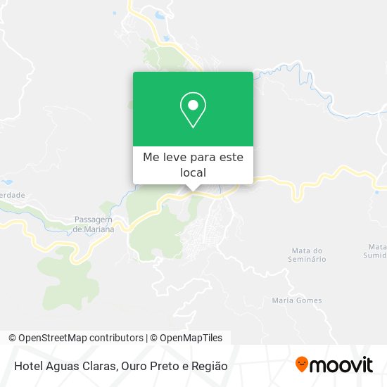 Hotel Aguas Claras mapa