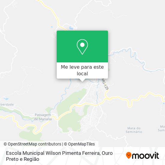 Escola Municipal Wilson Pimenta Ferreira mapa