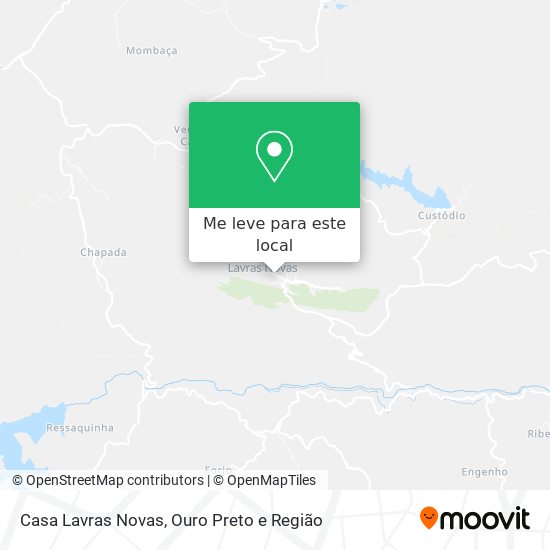 Casa Lavras Novas mapa