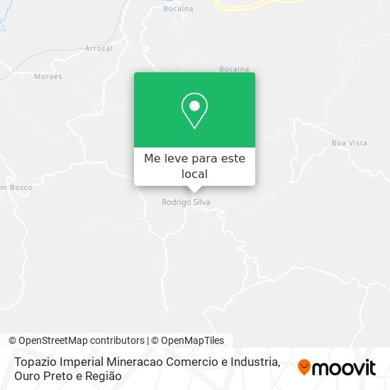 Topazio Imperial Mineracao Comercio e Industria mapa