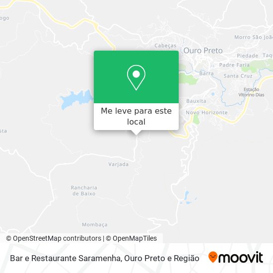 Bar e Restaurante Saramenha mapa
