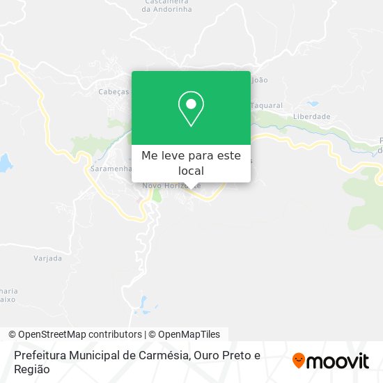Prefeitura Municipal de Carmésia mapa