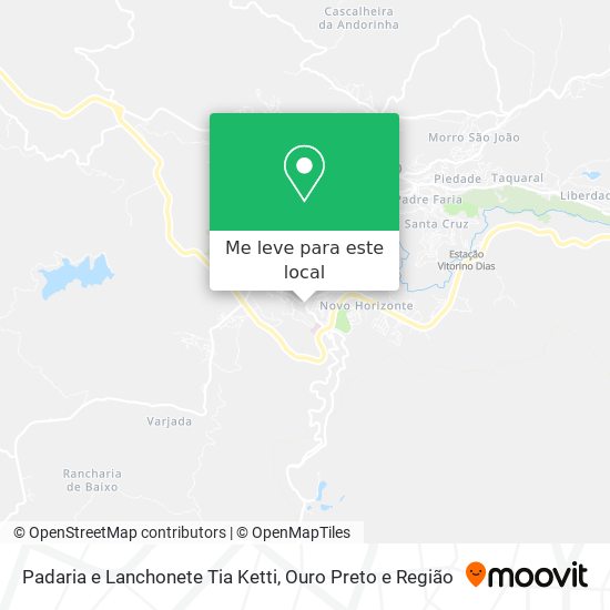 Padaria e Lanchonete Tia Ketti mapa