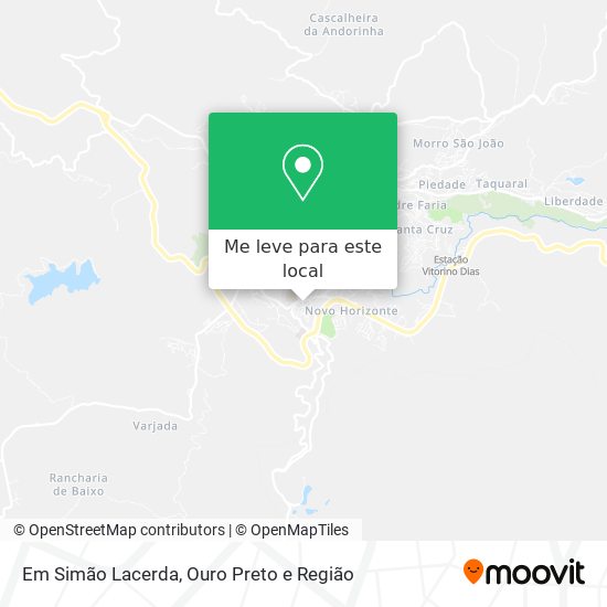 Em Simão Lacerda mapa