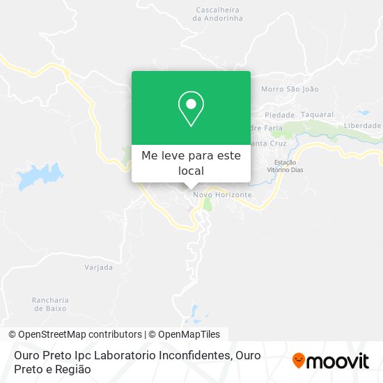 Ouro Preto Ipc Laboratorio Inconfidentes mapa