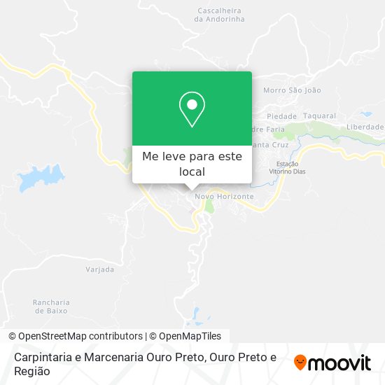 Carpintaria e Marcenaria Ouro Preto mapa