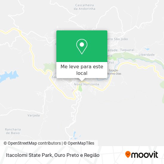 Itacolomi State Park mapa