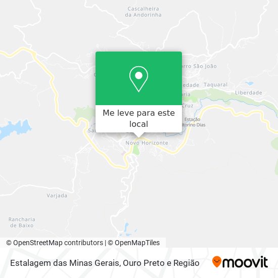 Estalagem das Minas Gerais mapa