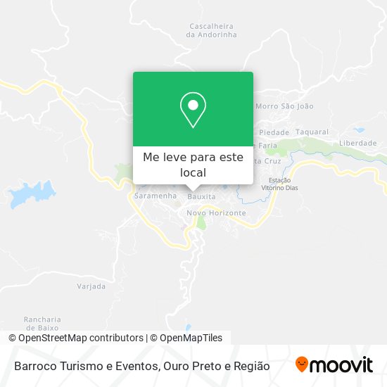 Barroco Turismo e Eventos mapa