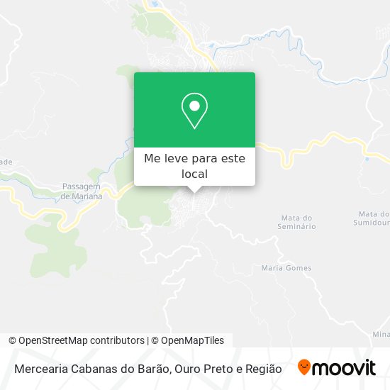 Mercearia Cabanas do Barão mapa