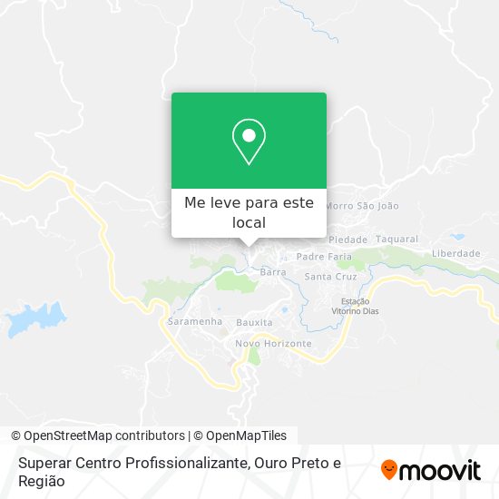 Superar Centro Profissionalizante mapa