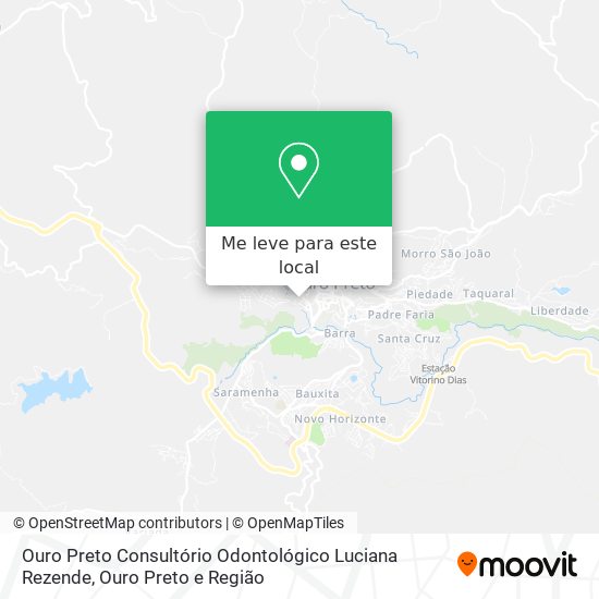 Ouro Preto Consultório Odontológico Luciana Rezende mapa