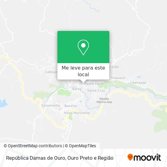 República Damas de Ouro mapa