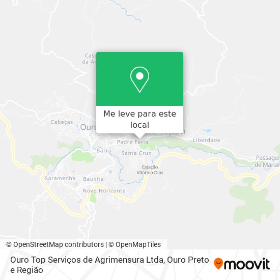 Ouro Top Serviços de Agrimensura Ltda mapa